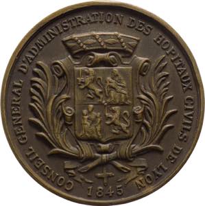 Francia - medaglia Ospedali Civili di Lione ... 
