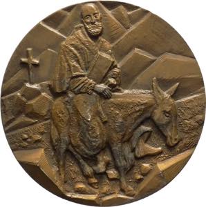 Francia - medaglia dedicata a San Francesco ... 