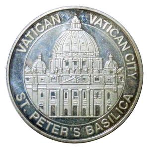 Roma, medaglia Basilica ... 