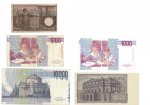 Italia - lotto di 5 banconote composto da: ... 