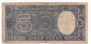 Cile - repubblica (dal 1818) - 5 pesos  - ... 