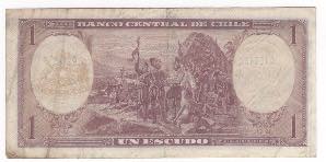 Cile - repubblica (dal 1818) - 1 escudo - ... 