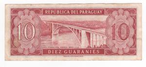 Paraguay - 10 Guaraníes - N°serie: ... 