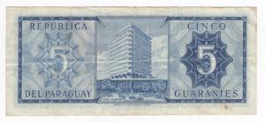 Paraguay - 5 Guaraníes - N°serie: A1854336 ... 
