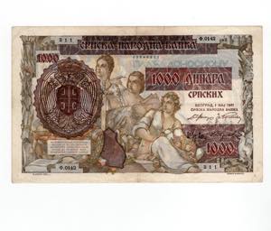 Serbia  - 1000 dinara - ... 