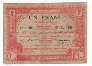 Tunisia - 1 franco - N° ... 