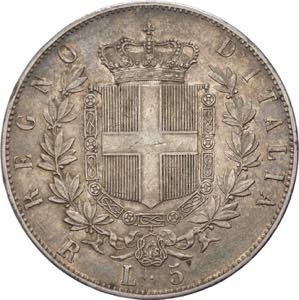  Vittorio Emanuele II (1861-1878) 5 Lire ... 