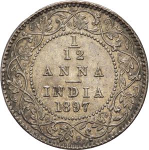 India - Vittoria (1837-1901) - 1/12 di Anna ... 