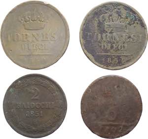 Zecche Italiane - Lotto di 4 monete composto ... 
