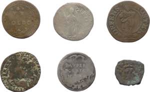 Zecche Italiane - Lotto di 6 monete composto ... 