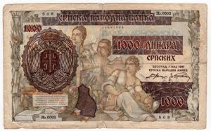 Serbia - Banca Nazionale della Serbia - 1000 ... 