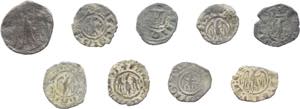 Regno di Sicilia - lotto di 9 monete da 1 ... 