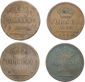 Regno delle Due Sicilie - lotto di 4 monete ... 