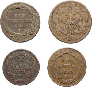 Austria  - lotto di 4 monete di cui 1 da 1 ... 