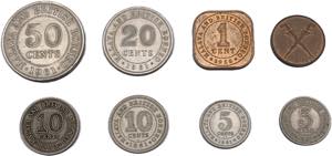 Borneo Britannico - lotto di 8 monete di ... 