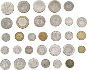Iran - lotto di 31 monete di taglio, anni e ... 