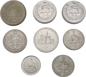 Iran - Lotto di 8 monete ... 