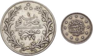Turchia/Egitto - lotto di 2 monete composto ... 