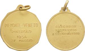 Italia - lotto di 2 medaglie  a tema Venezia ... 
