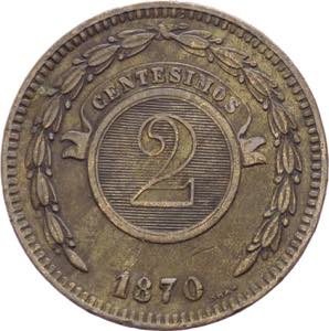 Perù - Repubblica (dal 1811) - 2 centesimos ... 