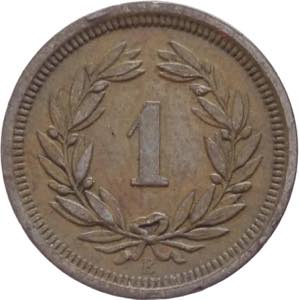 Svizzera - 1 rappen 1883 - KM# 3 - Ae