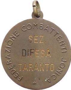 Italia - Medaglia Federazione Combattenti ... 