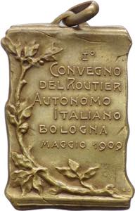 Italia - Medaglia portativa del 1° Convegno ... 