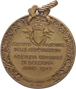 Italia - Medaglia portativa dell Istituto ... 