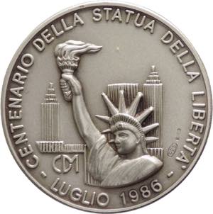 Italia - medaglia a tema Centenario della ... 