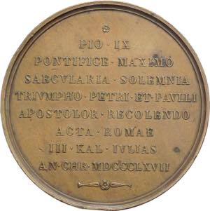 Medaglia - Pio IX (Giovanni Maria Mastai ... 
