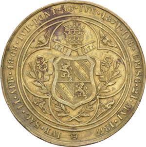 Belgio - medaglia a nome di Pio IX per il ... 