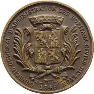 Francia - medaglia Ospedali Civili di Lione ... 
