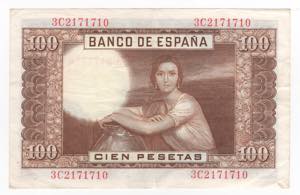 Spagna - Banca di Spagna - 100 Pesetas 1953 ... 