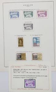 Foglio Marini Raccolta serie di francobolli  ... 