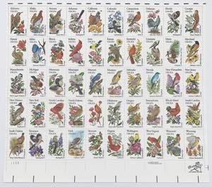 USA Foglio composto da 50 francobolli , 1981 ... 