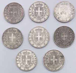 Regno dItalia - Lotto n.8 monete emesse da ... 