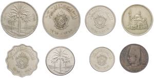 Libia - Idris I (1951-1969) Lotto n.4 Monete ... 