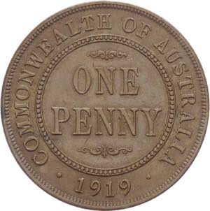 Australia - Giorgio V (1910-1936) One Penny ... 