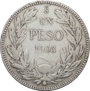 Cile - repubblica (dal 1818) - 1 peso 1903 - ... 