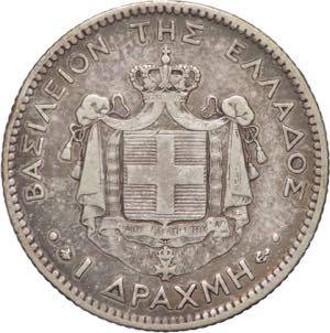 Grecia - Giorgio I (1863-1913) 1 dracma 1873 ... 