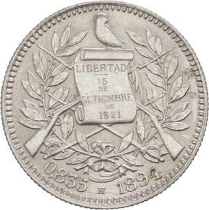 Guatemala - Repubblica (dal 1841) 1 Real ... 