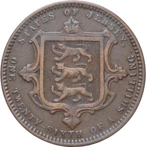 Jersey - Vittoria (1837-1901) -1/26 shilling ... 