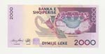 ALBANIA - Banconota 2000 Leke 2012