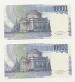 ITALIA - Lotto n.2 Banconote 10000 lire ... 