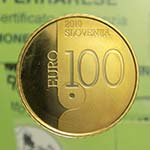 Slovenia - 100 euro 2010 - Au