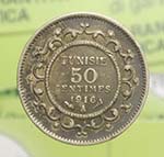 Tunisia - 50 centimes ... 