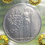 100 lire Minerva 1962 ... 