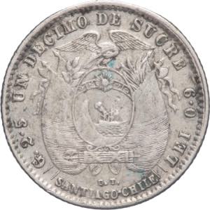 Ecuador - Repubblica (dal 1830) - 1/10 di ... 