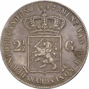 Olanda - Guglielmo II (1840-1849) - 2,5 ... 