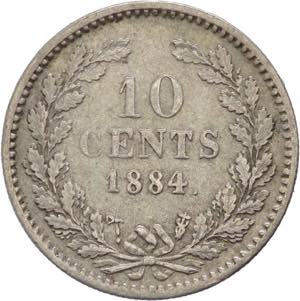 Olanda - Guglielmo III (1849-1890) - 10 cent ... 
